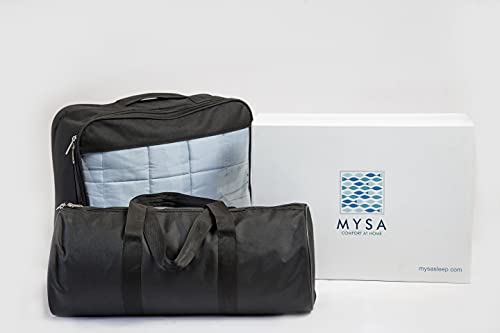 Mysa Sleep 15lb Weighted Blanket (Silver Grey, Microfiber)