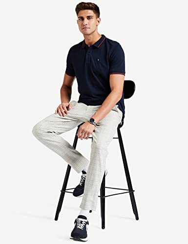 Van Heusen Men's Regular Fit Polo T-Shirt (VSKP517S011411_Navy L)