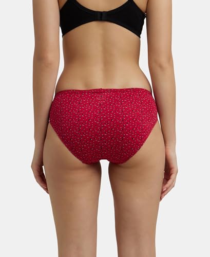 Jockey Women's Cotton Bikini (Pack of 3) (1410_Dark Prints_L_Assorted_L)