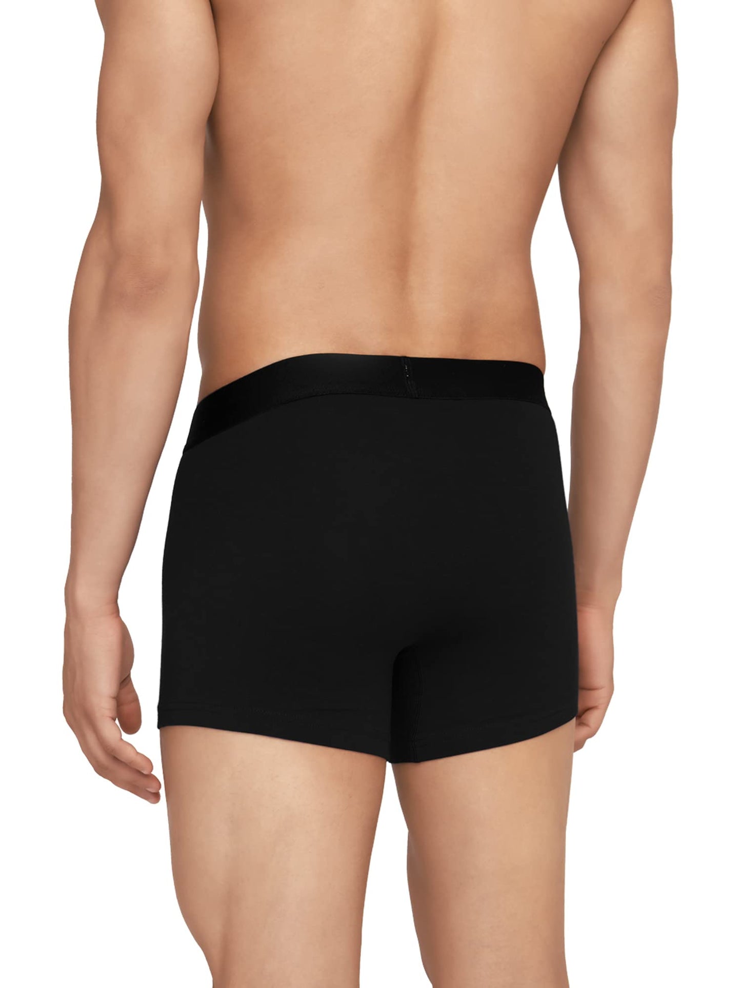 XYXX Cotton Regular Solid (Pack of 2) (Aero Trunks for Men Combo Black Iris_L)