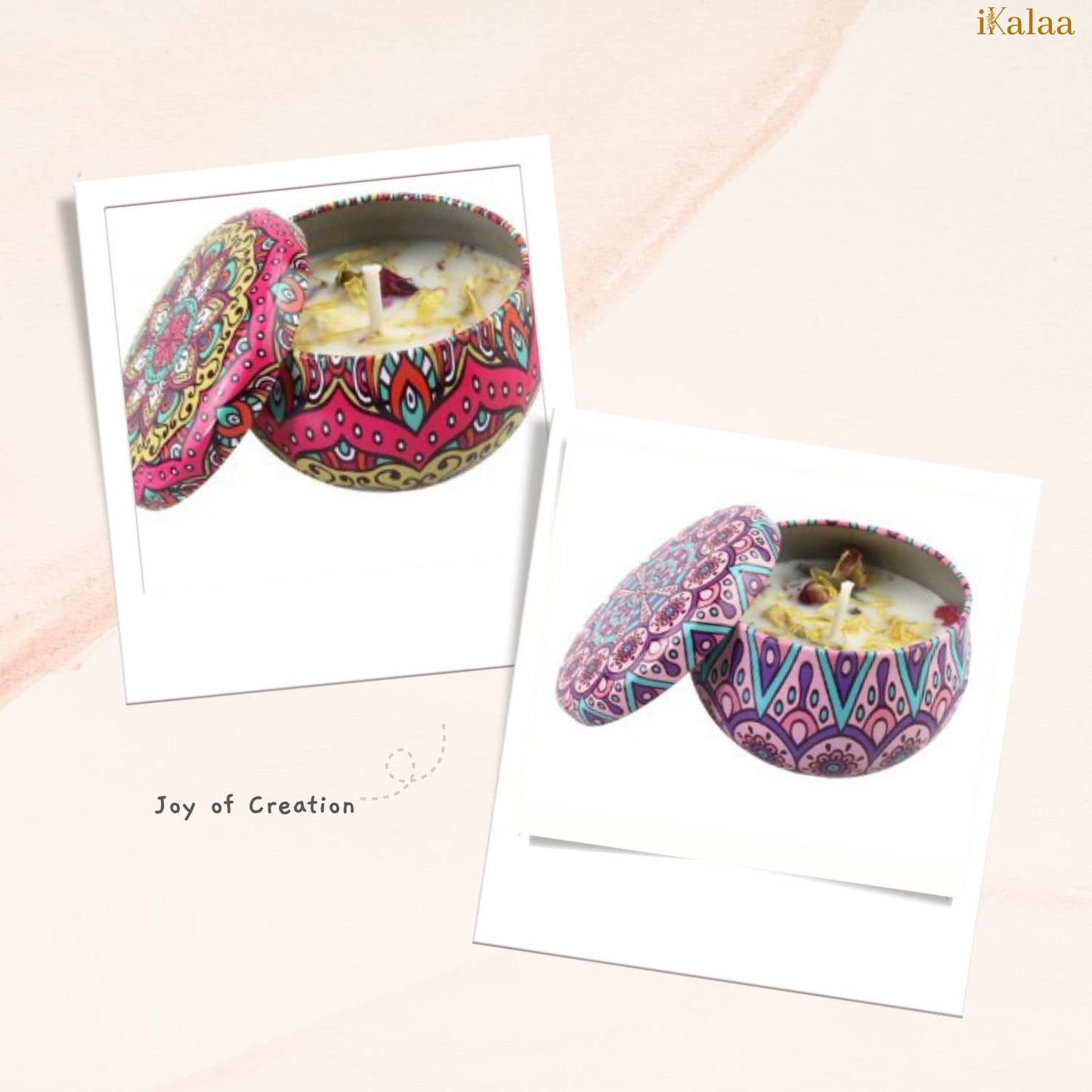 iKalaa Candle Making KIT | Soy Wax | Melting Pot | Tin Containers | Wick Holder | Scented KIT & More