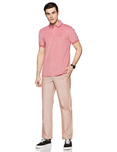 Allen Solly Men's Regular Fit Polo (ASKPQRGFN94502_Red_XL)