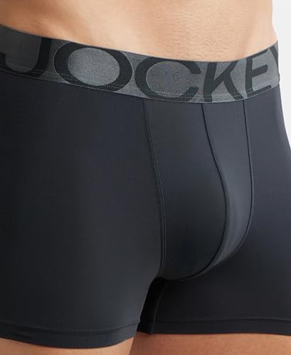 Jockey Men's Cotton Trunks (Pack of 1) (IC28-0105-BLACK Black M_Black_M)