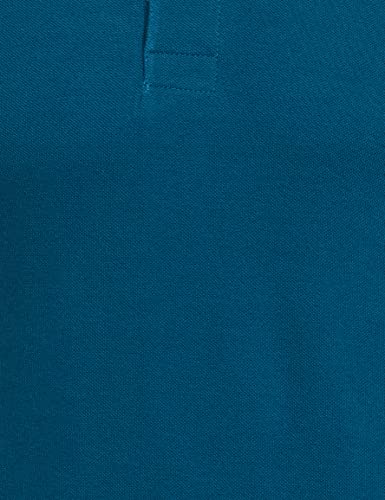 Amazon Brand - Symbol Men's Cotton Rich Polo T Shirt | Collar Tshirts | Half Sleeves | Plain - Regular Fit (Fog Teal_M)