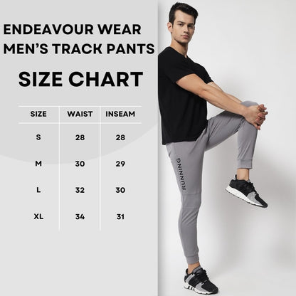 ENDEAVOUR WEAR Grey Men's Lycra Stretchable Regular Fit Joggers Track Pant Lower Payjama