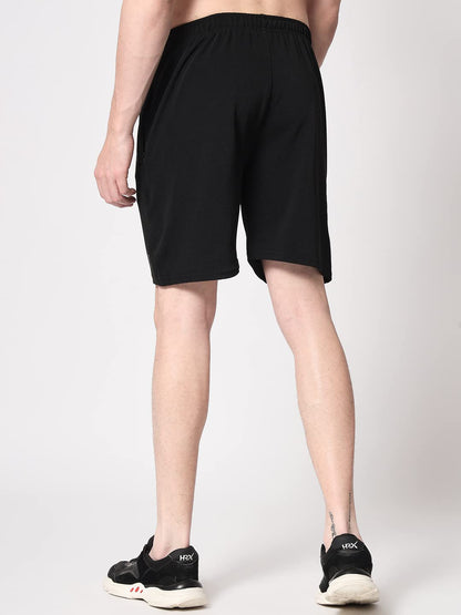 ENDEAVOUR WEAR Men's Black Regular Fit Shorts