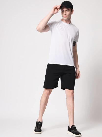 ENDEAVOUR WEAR Men's Black Regular Fit Shorts