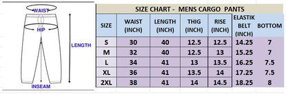 Men Cargo || Men Cargo Pants || Men Cargo Pants Cotton || Cargos for Men (Cargo-38-41) (L, Black)