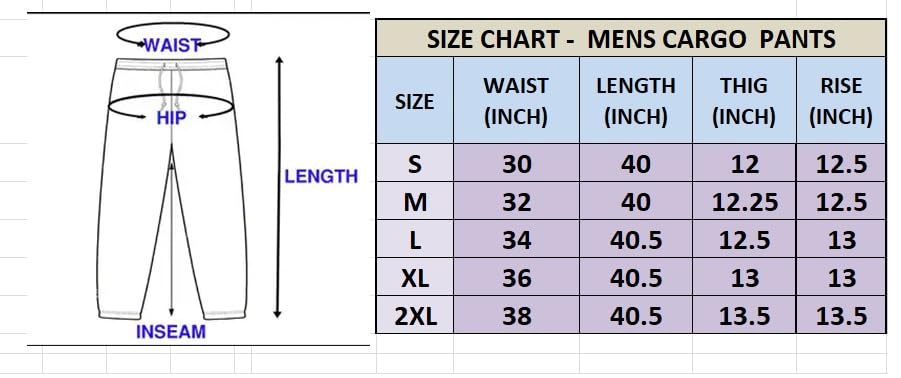 Lymio Men Cargo || Men Cargo Pants || Men Cargo Pants Cotton || Cargos for Men (Cargo-09-12) (L, Khakhi)