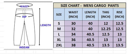 Lymio Men Cargo || Men Cargo Pants || Men Cargo Pants Cotton || Cargos for Men (Cargo-09-12) (L, Khakhi)