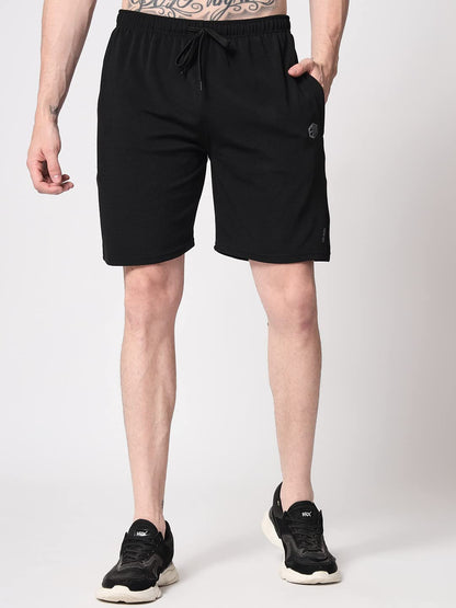 ENDEAVOUR WEAR Men's Black Regular Fit Shorts