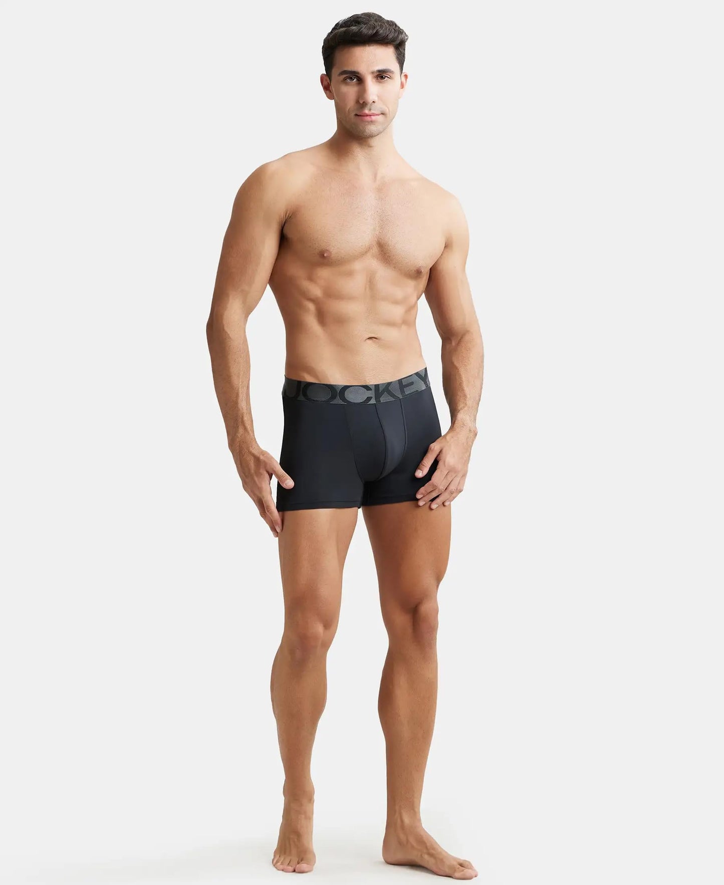 Jockey Men's Cotton Trunks (Pack of 1) (IC28-0105-BLACK Black M_Black_M)