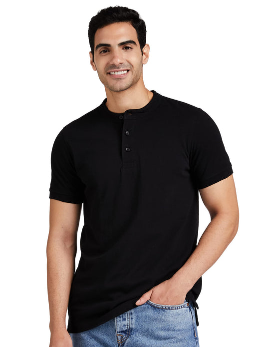 Amazon Brand - Symbol Men's Solid Regular Fit Polo Shirt (AW19MCPO_Jet Black XL)