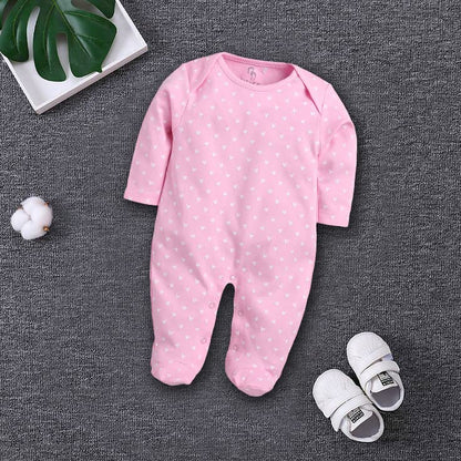 BabyGo Baby Romper 100% Cotton Rompers for New Born Baby|Night Suits for Baby Boys & Girls|0-3M| 3-6M| 6-9M| Pack of 2