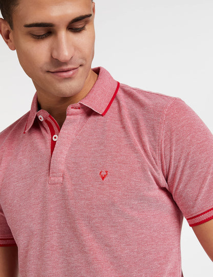 Allen Solly Men's Regular Fit Polo (ASKPQRGFN94502_Red_XL)