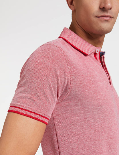 Allen Solly Men's Regular Fit Polo (ASKPQRGFN94502_Red_XL)